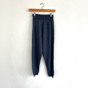Babaa Navy Blue Wool Joggers
